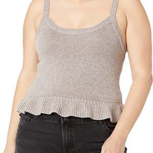 Women's Ameena Ruffle Cropped Sweater Tank